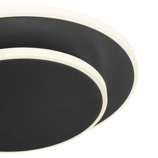 Luna Eclipse Two Circle Multifunctionele Lamp // Zwart