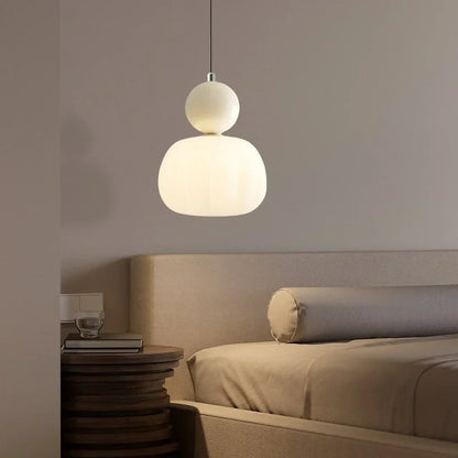 Bolvormige plafondlamp met een vleugje luxe | Hanglamp