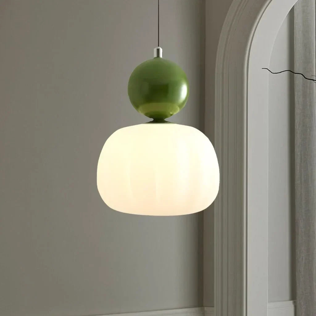 Bolvormige plafondlamp met een vleugje luxe | Hanglamp