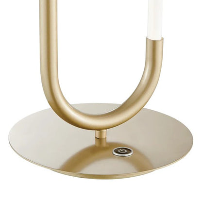 LED-tafellamp met enkele clip // Sandy Gold