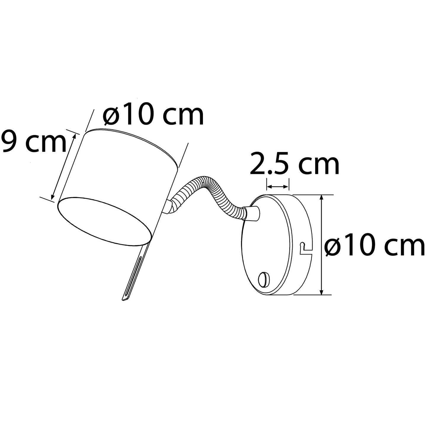 Wandlamp zwart met goud - Carmel