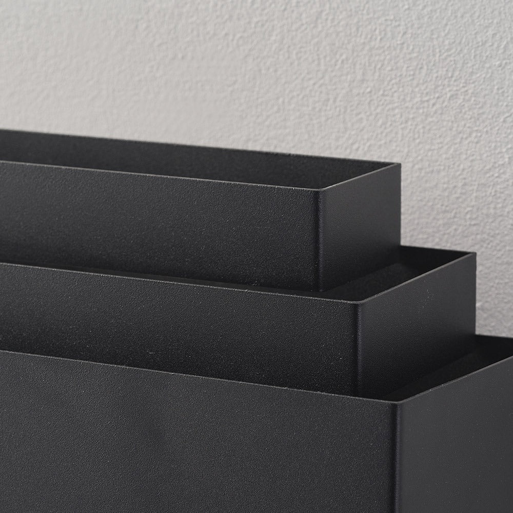 Moderne wandlamp, mat zwart, 2-lamps - Kayu