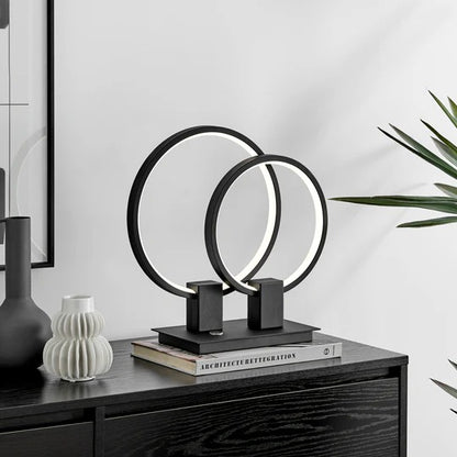 Hong Kong LED korte tafellamp // matzwart