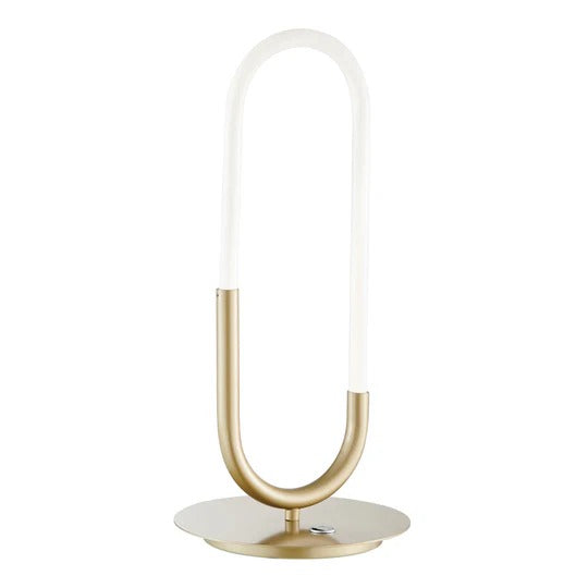 LED-tafellamp met enkele clip // Sandy Gold